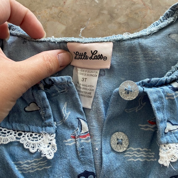 Navy Boat romper super cute for girls! - Picture 3 of 6